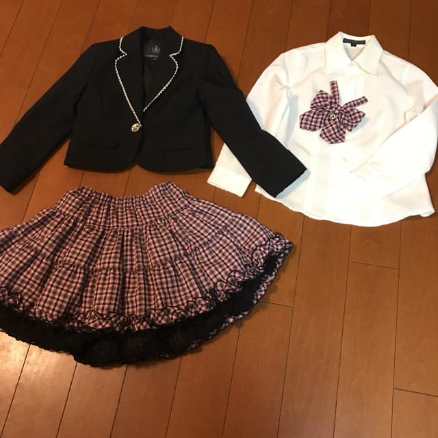 PERSON'S(パーソンズ)の女の子　入学式スーツ キッズ/ベビー/マタニティのキッズ服女の子用(90cm~)(ドレス/フォーマル)の商品写真