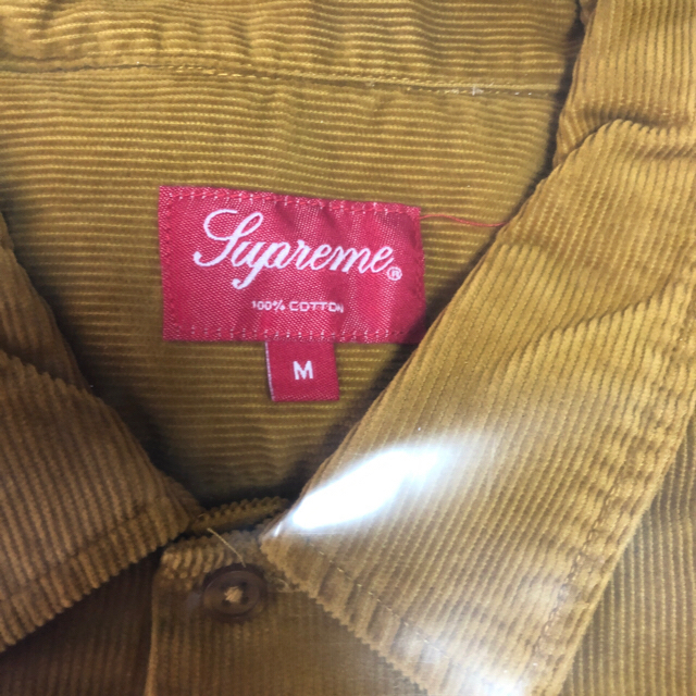Supreme Corduroy Shirt Gold キムタク着用 Supreme Corduroy Shirt Gold キムタク着用