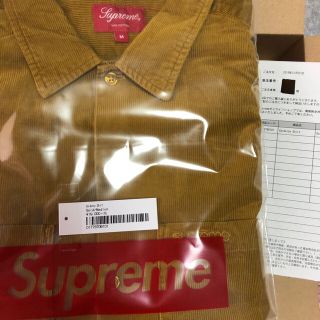 シュプリーム(Supreme)のSupreme Corduroy Shirt Gold キムタク着用(シャツ)