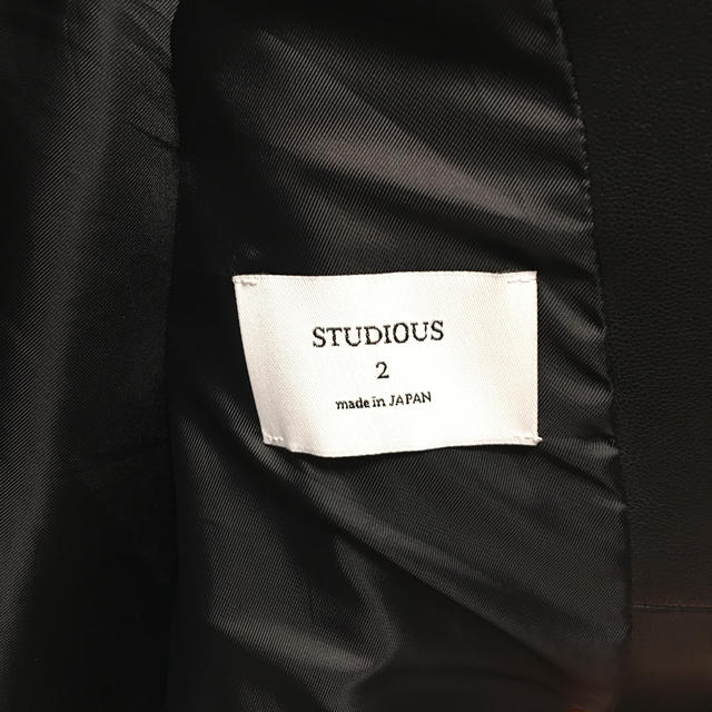 STUDIOUS(ステュディオス)のSTUDIOUS  レザー　ライダースジャケット メンズのジャケット/アウター(レザージャケット)の商品写真