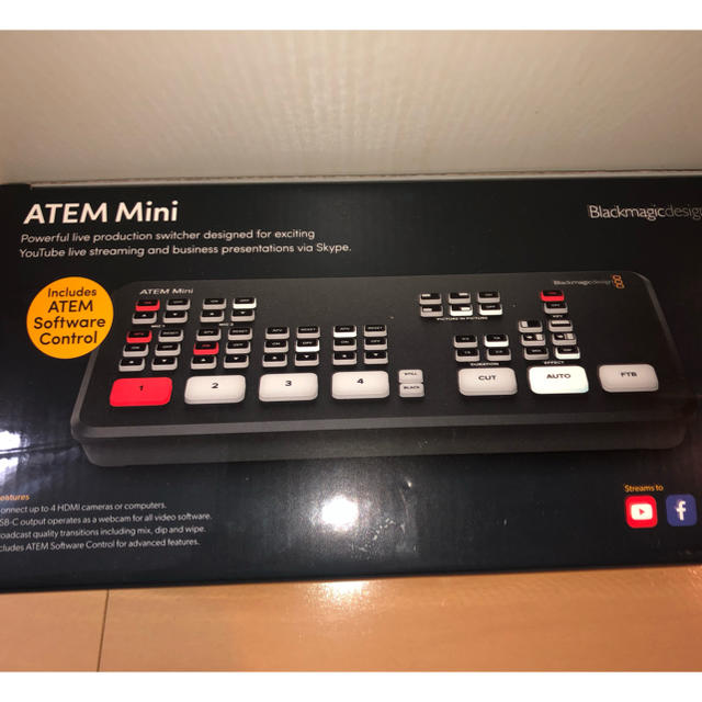 未使用】Blackmagic ATEM Mini 小型スイッチャー-