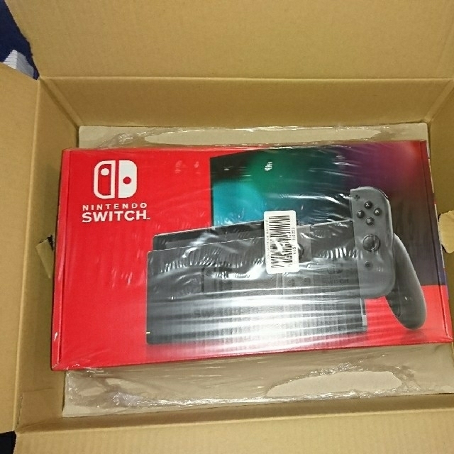 新型 任天堂 switch 本体 (グレー)