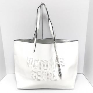 ヴィクトリアズシークレット(Victoria's Secret)の【未使用】Victoria's Secret トートバッグ白(トートバッグ)