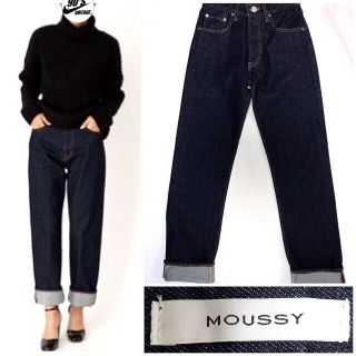 マウジー(moussy)のmoussy ワンウォッシュハイウエストデニム(デニム/ジーンズ)