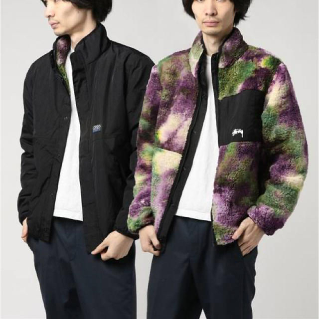 STUSSY(ステューシー)のstussy reversible micro fleece jacket XL メンズのジャケット/アウター(その他)の商品写真