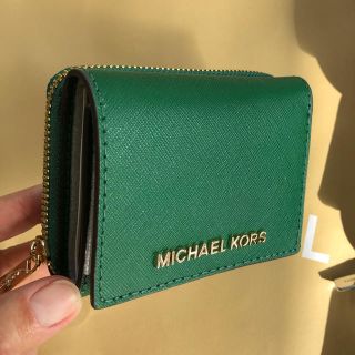 マイケルコース(Michael Kors)の新作！マイケルコース三つ折り財布　Jewel Green(財布)