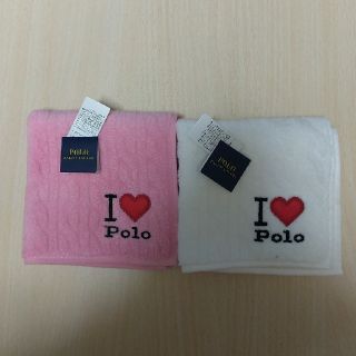 ラルフローレン(Ralph Lauren)のラルフローレン　タオルハンカチ　2枚　新品　(B)(ハンカチ)