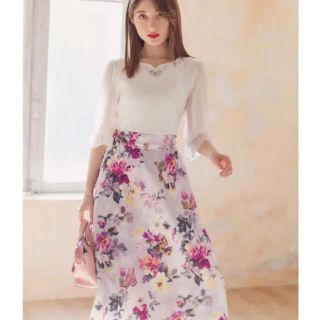 トッコ(tocco)の新品タグ付き♡定価以下！　トッコ クローゼット リリールル 花柄 ワンピース(ひざ丈ワンピース)