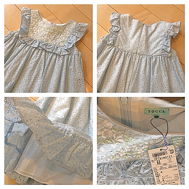 TOCCA(トッカ)のmm様専用トッカ コットンレースエンブロイダリー　ワンピース キッズ/ベビー/マタニティのキッズ服女の子用(90cm~)(ワンピース)の商品写真