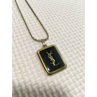 サンローラン(Saint Laurent)のYSLイヴサンローラン　ロゴネックレス　ヴィンテージ品(ネックレス)