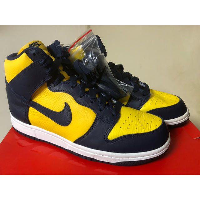 2016 NIKE DUNK RETRO QS 紺×黄 US8.5 新品