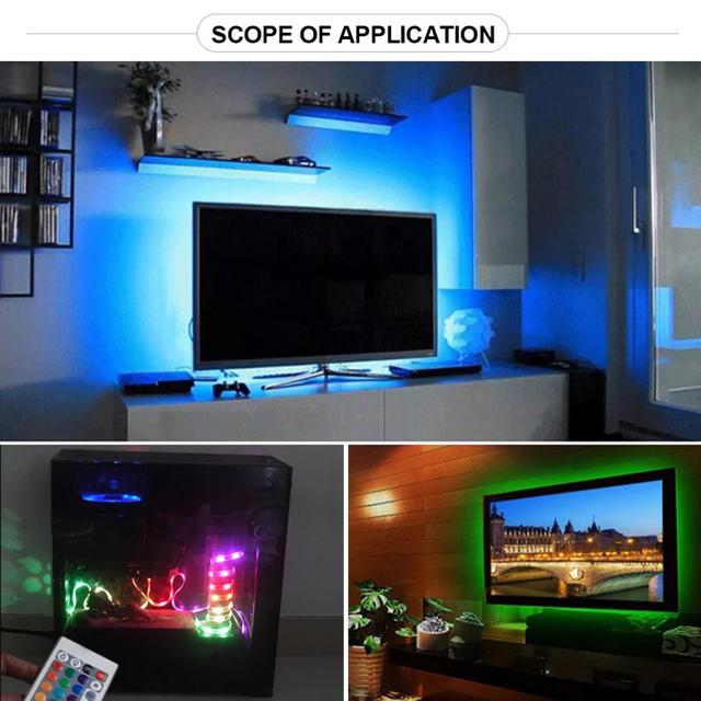 大人気！取付超かんたん^_^液晶テレビ RGB LED 間接照明 バックライト スマホ/家電/カメラのテレビ/映像機器(テレビ)の商品写真