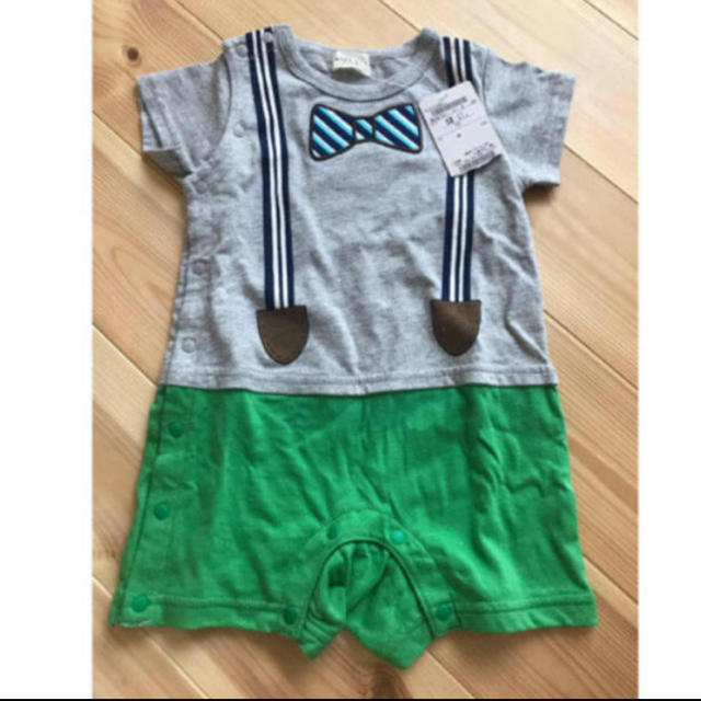 kid’s zoo(キッズズー)のkid's zoo  半袖 ロンパース 新品 未使用 タグ付き キッズ/ベビー/マタニティのベビー服(~85cm)(ロンパース)の商品写真