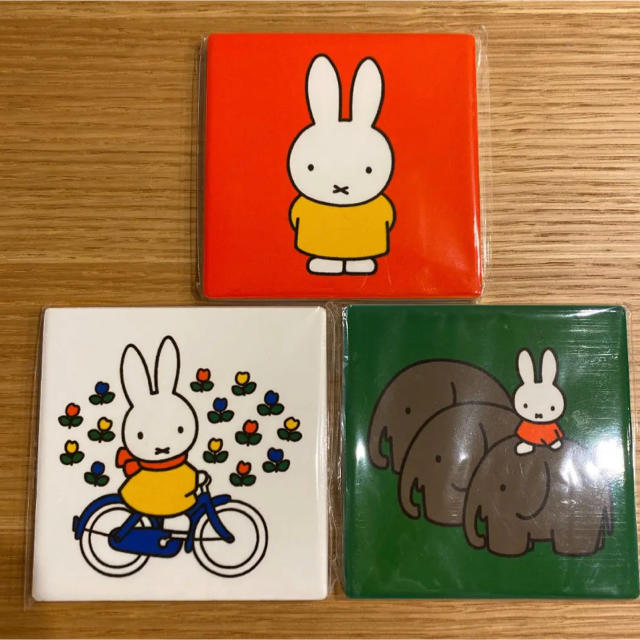 3COINS(スリーコインズ)のmiffy ミッフィー×salut! サリュ　タイル インテリア/住まい/日用品のインテリア小物(置物)の商品写真