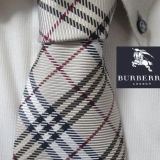 バーバリー(BURBERRY)の極美品★バーバリーロンドン【バーバリーチェック柄】高級シルクネクタイ★(ネクタイ)