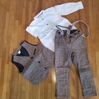 エイチアンドエム(H&M)の子供ボーイ1歳フォーマル3点セット　80 90センチ(ドレス/フォーマル)