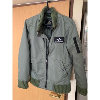 アルファインダストリーズ(ALPHA INDUSTRIES)の【最終値下】アルファ フードリブジャケット（L）(ミリタリージャケット)