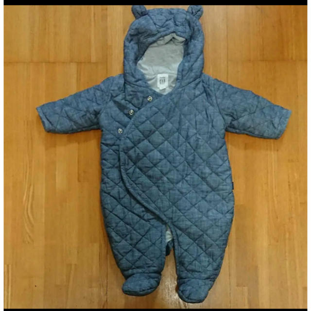 babyGAP(ベビーギャップ)のbabygap カバーオール くま耳 キッズ/ベビー/マタニティのベビー服(~85cm)(カバーオール)の商品写真