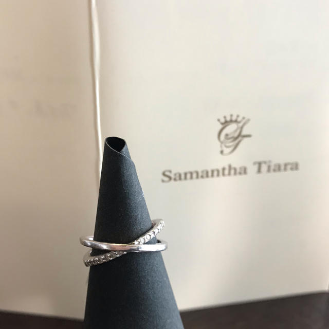 Samantha Tiara(サマンサティアラ)のSamanthaTiara 18金WG ダイヤモンドリング　ピンキー レディースのアクセサリー(リング(指輪))の商品写真