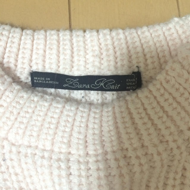 ZARA(ザラ)のZARA ベビーピンクニット レディースのトップス(ニット/セーター)の商品写真