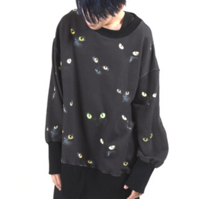 MILKBOY(ミルクボーイ)のMILK BOY＊black cat big sweat メンズのトップス(スウェット)の商品写真