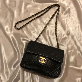 シャネル(CHANEL)のさかき様専用CHANELミニマトラッセ ヴィンテージ  ブラック正規品(ショルダーバッグ)