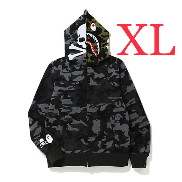 mastermind × ape FULL ZIP HOODIE XL シャーク