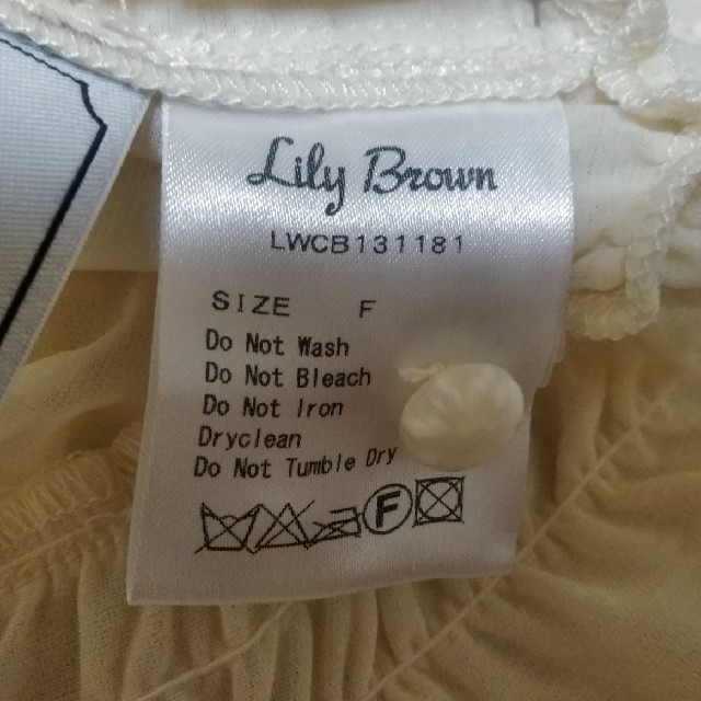 Lily Brown(リリーブラウン)のLily Brown リリーブラウン　シフォン ブラウス レディースのトップス(シャツ/ブラウス(半袖/袖なし))の商品写真