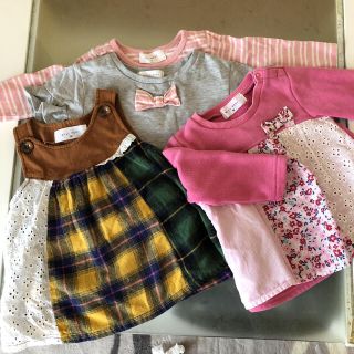 ウィルメリー(WILL MERY)のWILL MERY女の子チュニックトップスまとめ売り4枚80〜90(Tシャツ/カットソー)