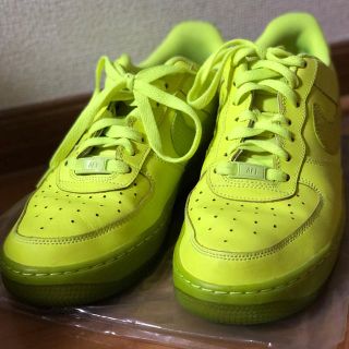 ナイキ(NIKE)のエアフォース ネオンイエロー 蛍光黄色(スニーカー)