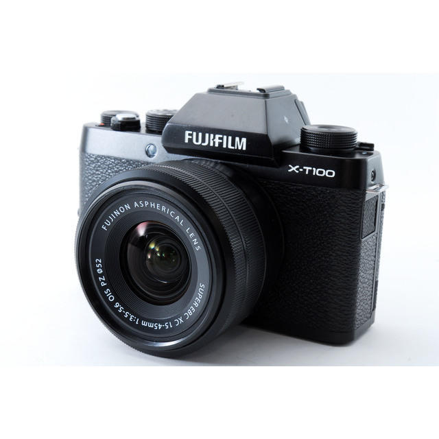 FUJI FILM X−T100 BLACK XC15-45レンズセット-