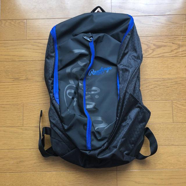 Rawlings(ローリングス)のRawlingsバッグパック(ブラック/ブルー)【22L/新品】2/20迄 スポーツ/アウトドアの野球(その他)の商品写真