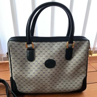 グッチ(Gucci)の⭐︎Gucci⭐︎ ヴィンテージ　ボストンバック ネイビー(ボストンバッグ)