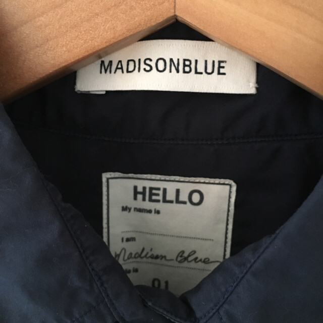 MADISONBLUE(マディソンブルー)のMADISONBLUE ♡J.BRADLEY カフシャツ ネイビー レディースのトップス(シャツ/ブラウス(長袖/七分))の商品写真