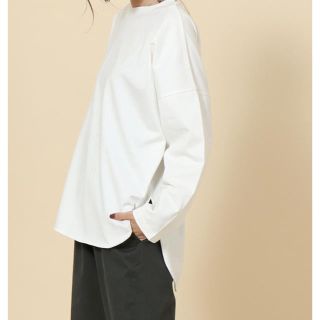 コーエン(coen)の【web限定off white】新品 coen ボートネックプルオーバー(カットソー(長袖/七分))