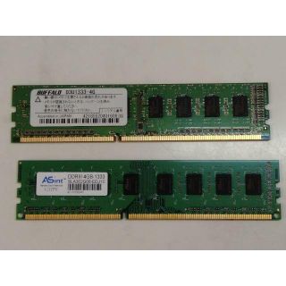 バッファロー(Buffalo)のBUFFALO  D3U1333  4G 　動作保証できません(PCパーツ)