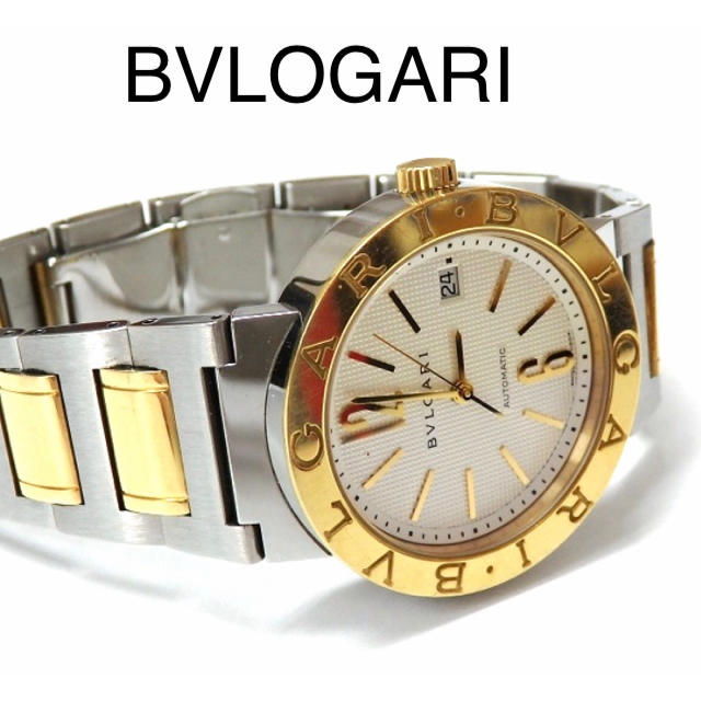 ブルガリ BVLGARI ブルガリブルガリ LC29SG 自動巻き デイト 腕時計 SS/K18YG シルバー/ゴールド