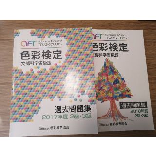 色彩検定　文部科学省後援　過去問題集2017年度　2級　３級(資格/検定)