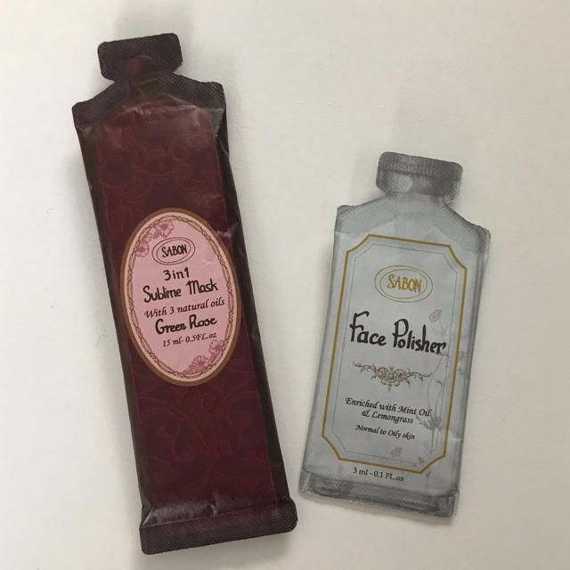 SABON(サボン)のザボン　ヘアマスク&フェイスポリッシャー　サンプル コスメ/美容のベースメイク/化粧品(その他)の商品写真