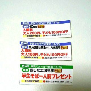 iZoo 東海道由比宿おもしろ宿場館 霧しな 割引券 クーポン券(その他)