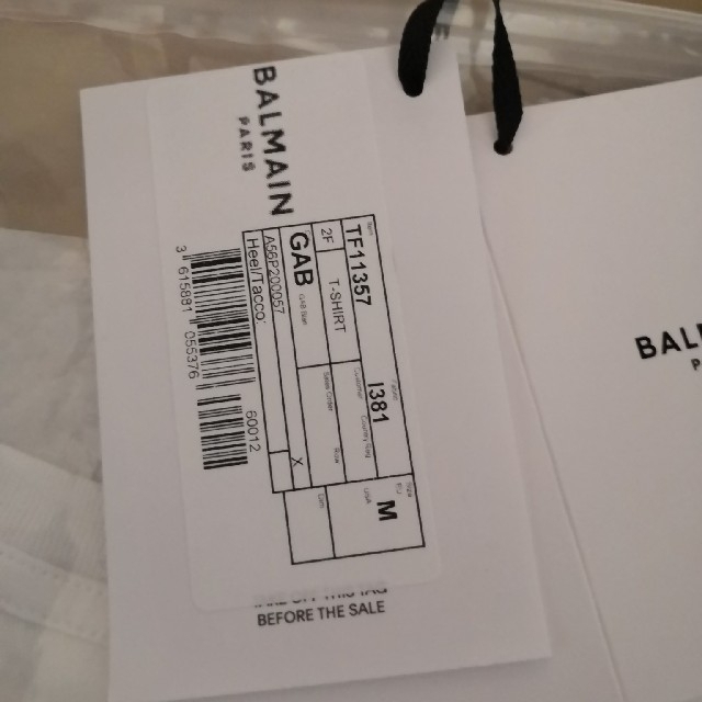 BALMAIN(バルマン)の最終価格 バルマン　クロップド　Tシャツ レディースのトップス(Tシャツ(半袖/袖なし))の商品写真