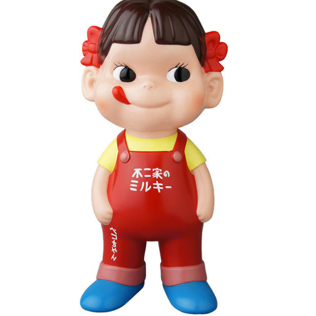 不二家ソフビコレクション ペコちゃん 赤オーバーオール 不二家ソフビコレクション ペコちゃん 赤オーバーオール