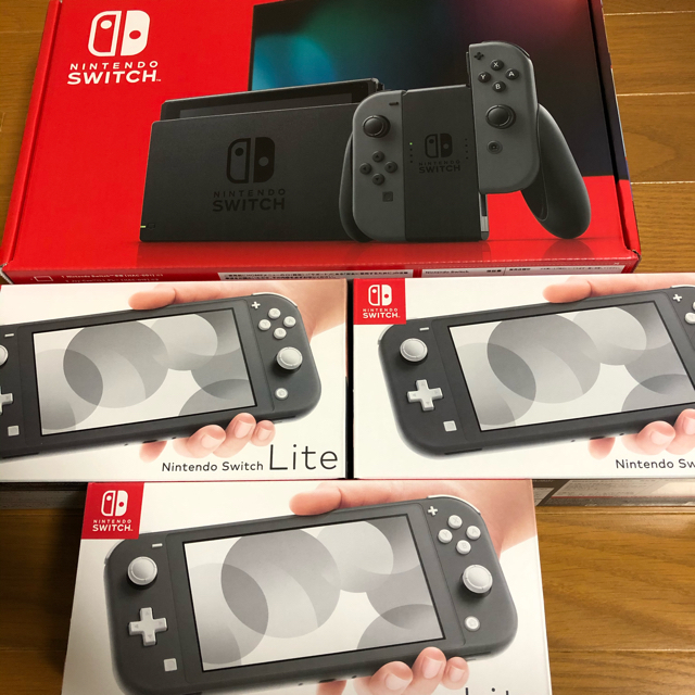 Nintendo Switch(ニンテンドースイッチ)の任天堂スイッチ　ライト　グレー エンタメ/ホビーのゲームソフト/ゲーム機本体(家庭用ゲーム機本体)の商品写真