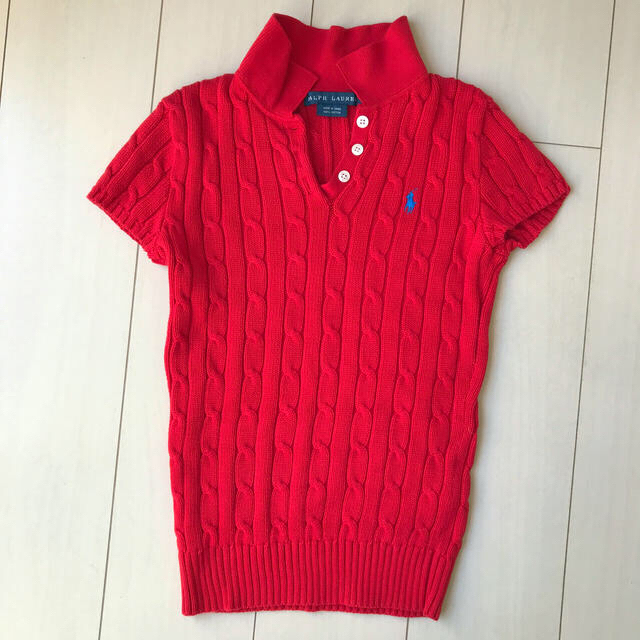 POLO RALPH LAUREN(ポロラルフローレン)の【美品】ラルフローレン★ニット ポロ セーター レディースのトップス(ポロシャツ)の商品写真