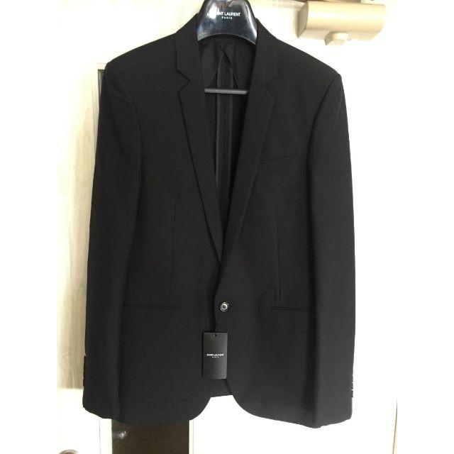Saint Laurent(サンローラン)のサンローランパリ クロップドジャケットスーツ黒44 メンズのスーツ(セットアップ)の商品写真