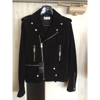 サンローラン(Saint Laurent)のサンローランパリ L01 モーターサイクルレザージャケット 黒 44(レザージャケット)