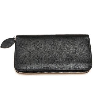 ルイヴィトン(LOUIS VUITTON)の【美品】ルイヴィトン ジッピーウォレット マヒナ ノワール （黒）(財布)