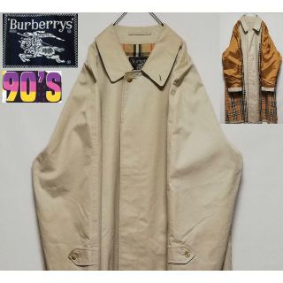 バーバリー(BURBERRY)の90'S Vintage Burberrys ステンカラーコート ノバチェック(ステンカラーコート)