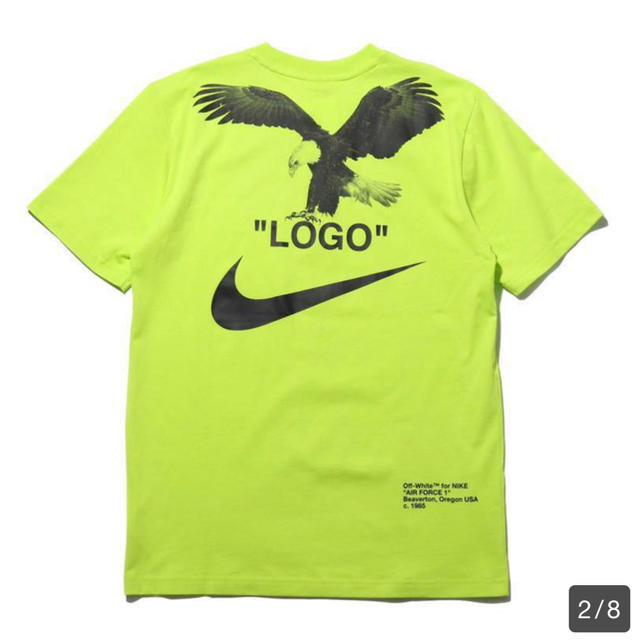 NIKE(ナイキ)のNIKE x OFF-WHITE NRG A6 TEE VOLT XL メンズのトップス(Tシャツ/カットソー(半袖/袖なし))の商品写真