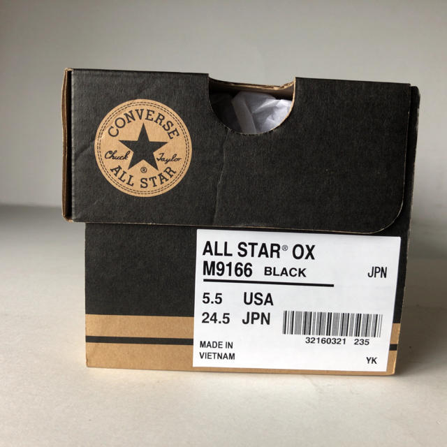 CONVERSE(コンバース)の新品　コンバース　オールスター　OX  BK ブラック　24.5cm レディースの靴/シューズ(スニーカー)の商品写真